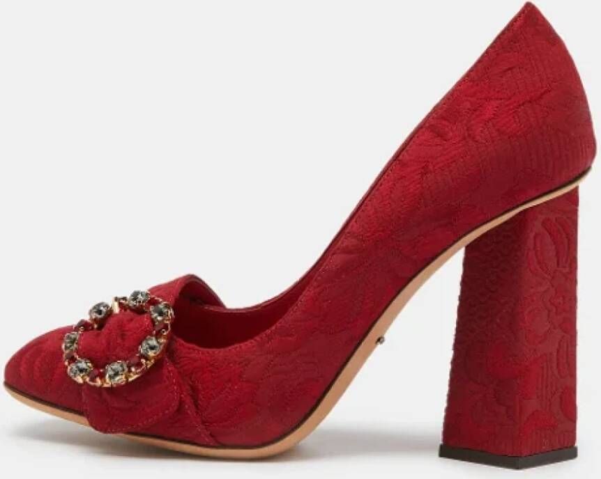 Dolce & Gabbana Pre-owned Leather heels Red Dames