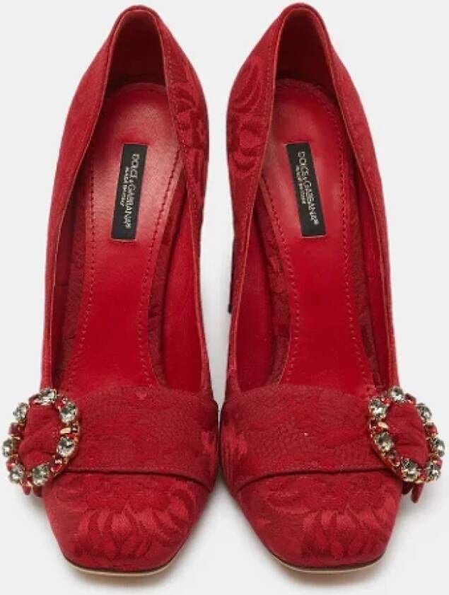 Dolce & Gabbana Pre-owned Leather heels Red Dames