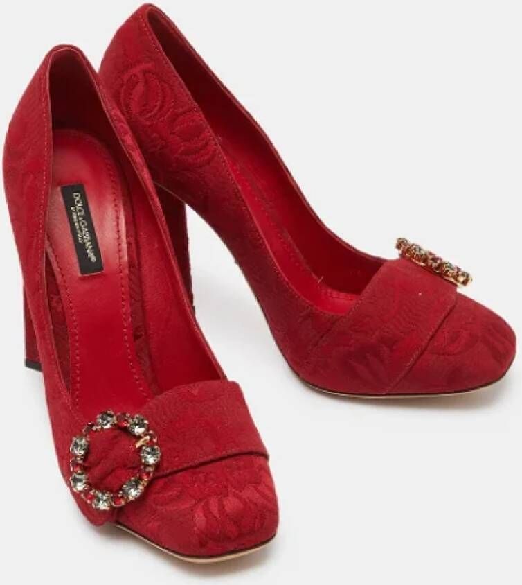 Dolce & Gabbana Pre-owned Leather heels Red Dames