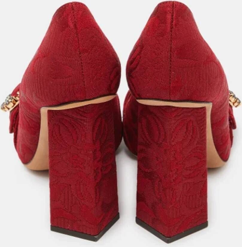 Dolce & Gabbana Pre-owned Leather heels Red Dames