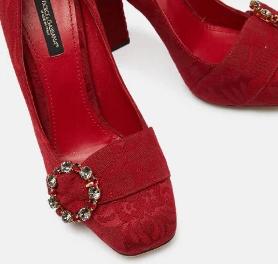 Dolce & Gabbana Pre-owned Leather heels Red Dames