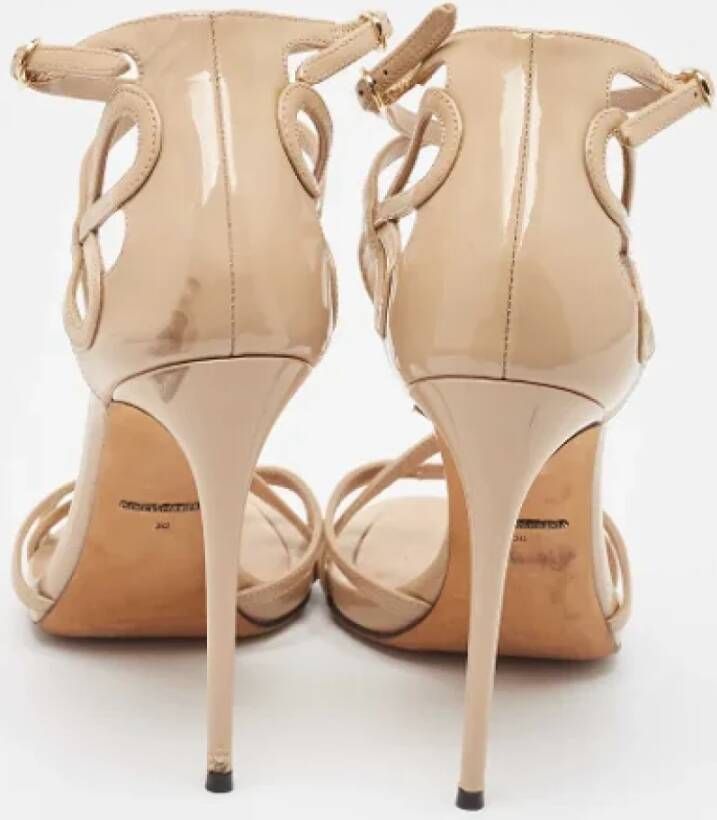 Dolce & Gabbana Pre-owned Leather sandals Beige Dames