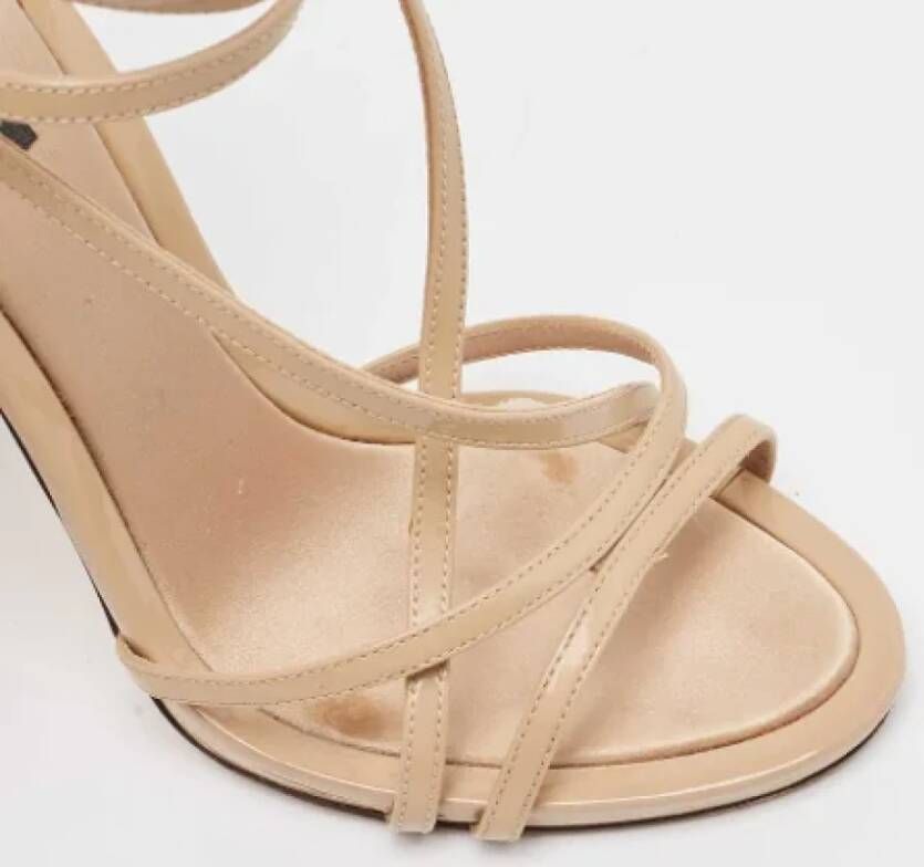 Dolce & Gabbana Pre-owned Leather sandals Beige Dames