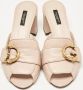 Dolce & Gabbana Pre-owned Leather sandals Beige Dames - Thumbnail 2