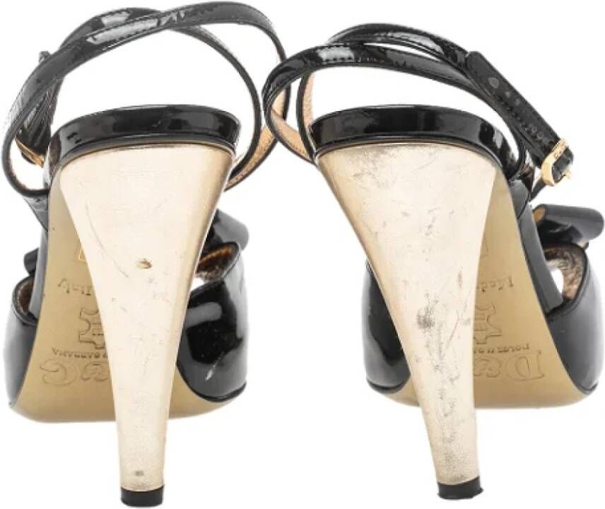 Dolce & Gabbana Pre-owned Leather sandals Black Dames