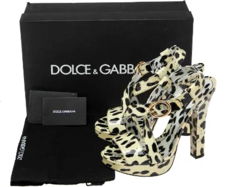 Dolce & Gabbana Pre-owned Leather sandals Black Dames