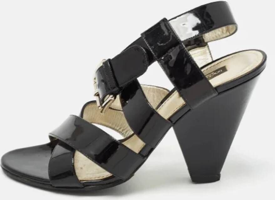 Dolce & Gabbana Pre-owned Leather sandals Black Dames