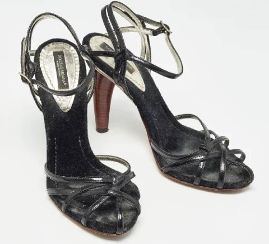 Dolce & Gabbana Pre-owned Leather sandals Black Dames