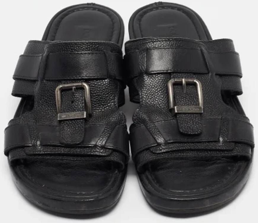 Dolce & Gabbana Pre-owned Leather sandals Black Dames