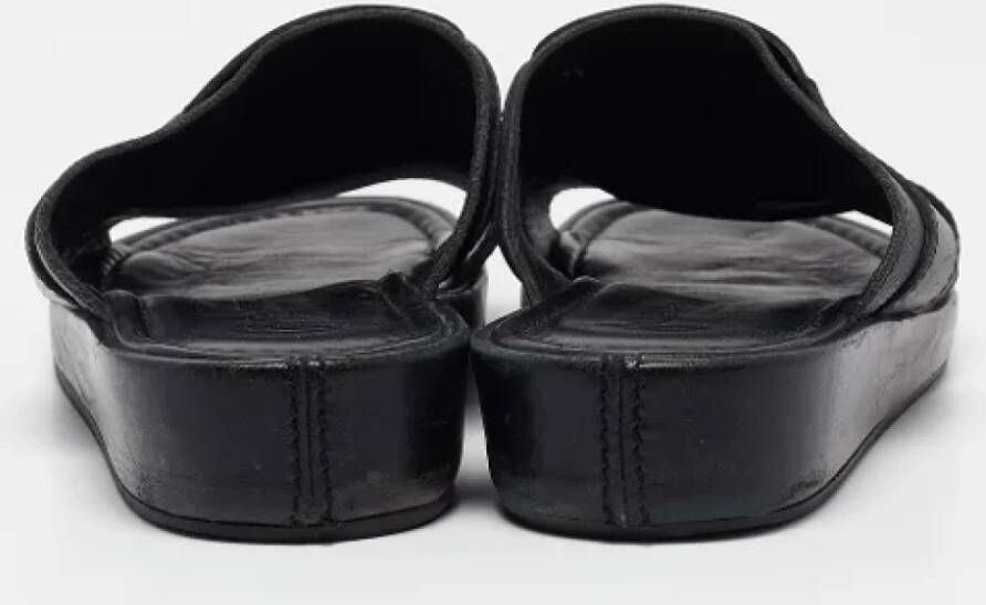 Dolce & Gabbana Pre-owned Leather sandals Black Dames