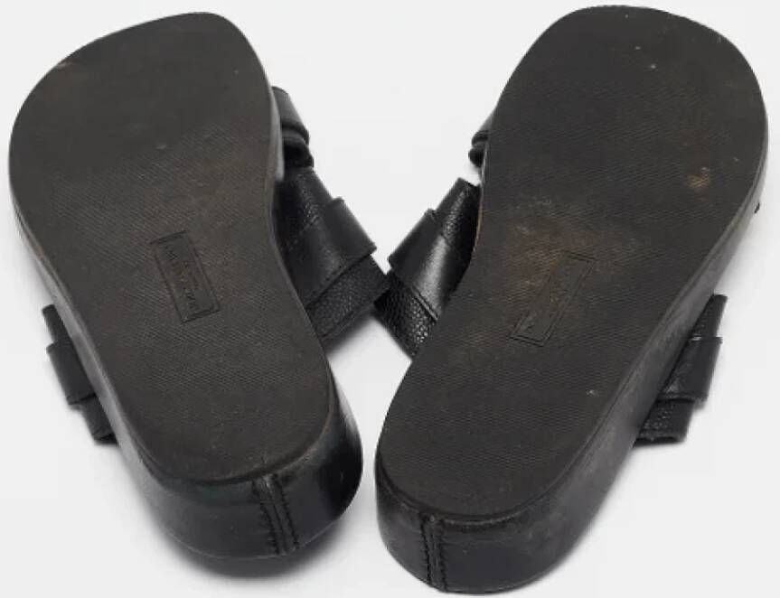 Dolce & Gabbana Pre-owned Leather sandals Black Dames