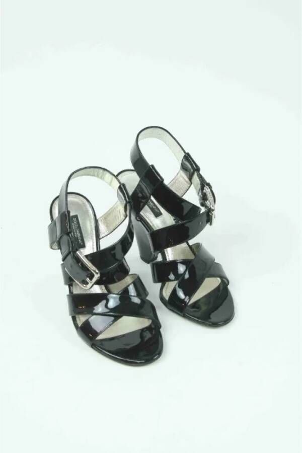 Dolce & Gabbana Pre-owned Leather sandals Black Dames