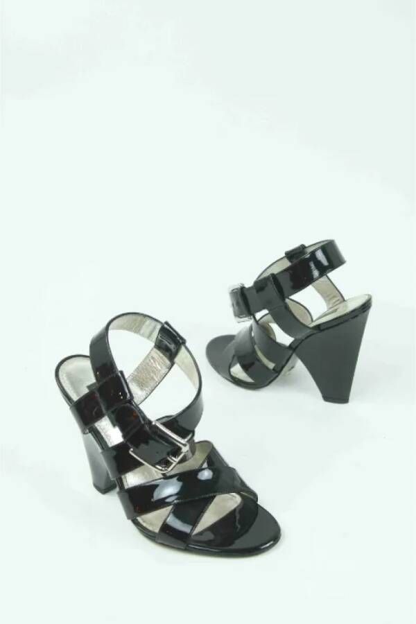 Dolce & Gabbana Pre-owned Leather sandals Black Dames