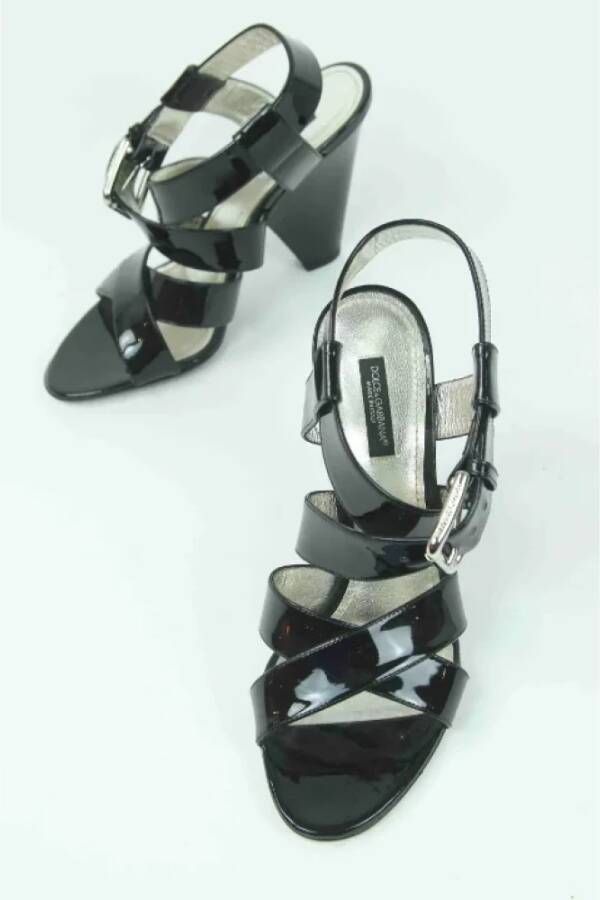 Dolce & Gabbana Pre-owned Leather sandals Black Dames