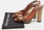 Dolce & Gabbana Pre-owned Leather sandals Brown Dames - Thumbnail 8