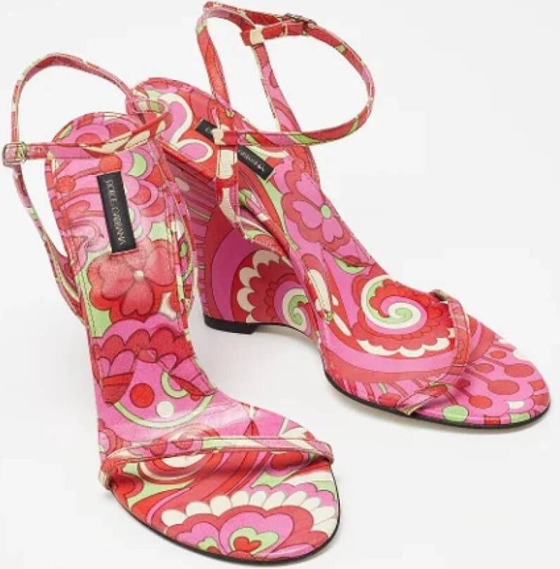 Dolce & Gabbana Pre-owned Leather sandals Multicolor Dames