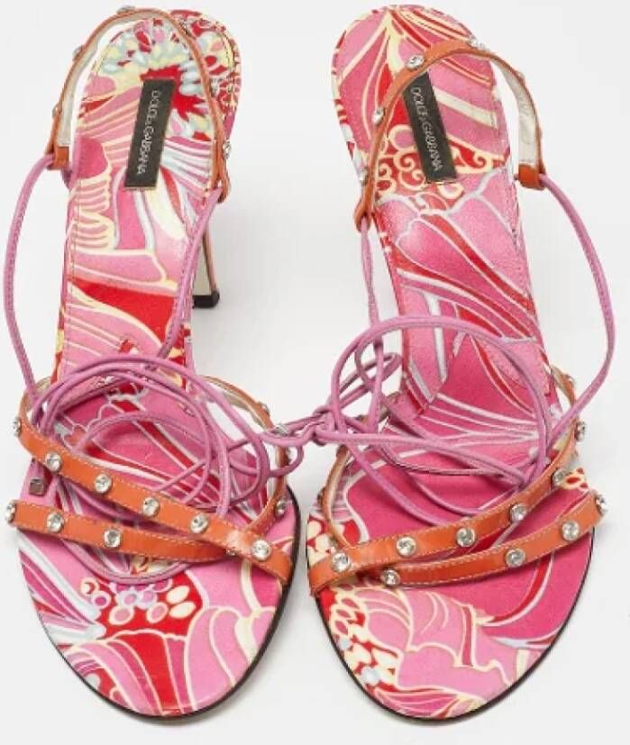 Dolce & Gabbana Pre-owned Leather sandals Multicolor Dames