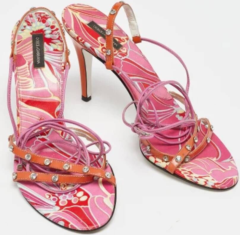 Dolce & Gabbana Pre-owned Leather sandals Multicolor Dames