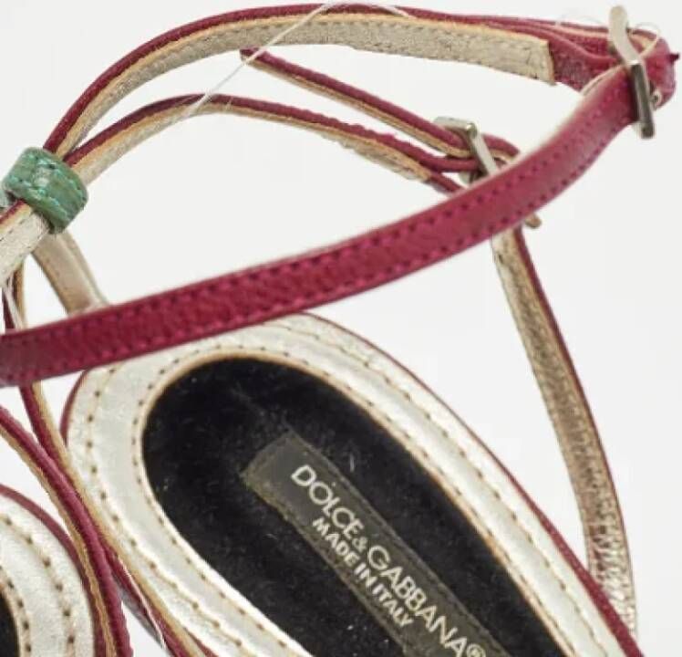 Dolce & Gabbana Pre-owned Leather sandals Multicolor Dames