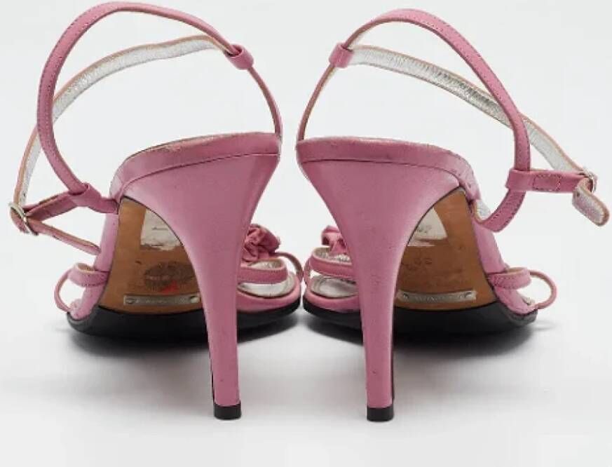 Dolce & Gabbana Pre-owned Leather sandals Pink Dames