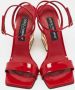 Dolce & Gabbana Pre-owned Leather sandals Red Dames - Thumbnail 2