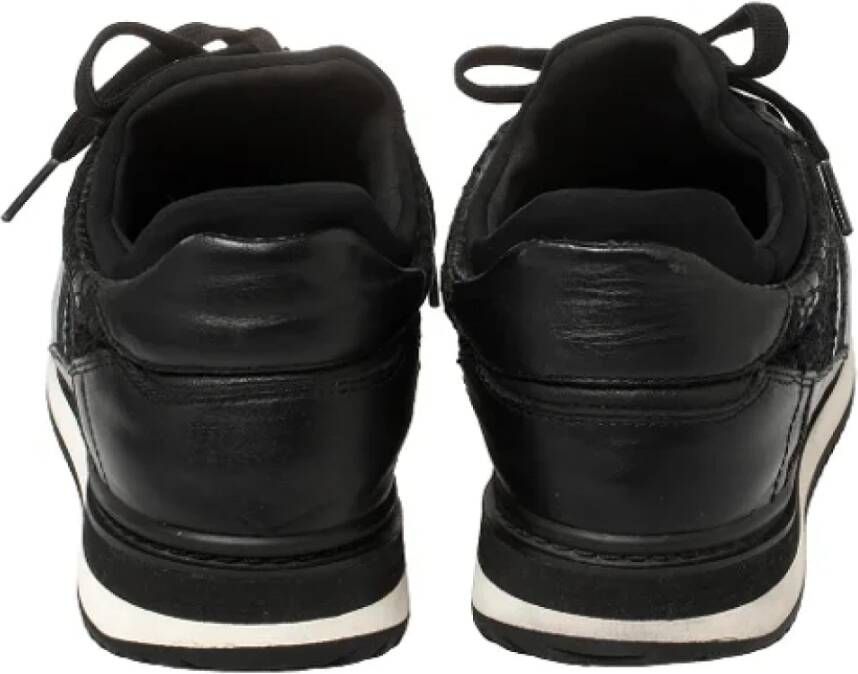 Dolce & Gabbana Pre-owned Leather sneakers Black Dames