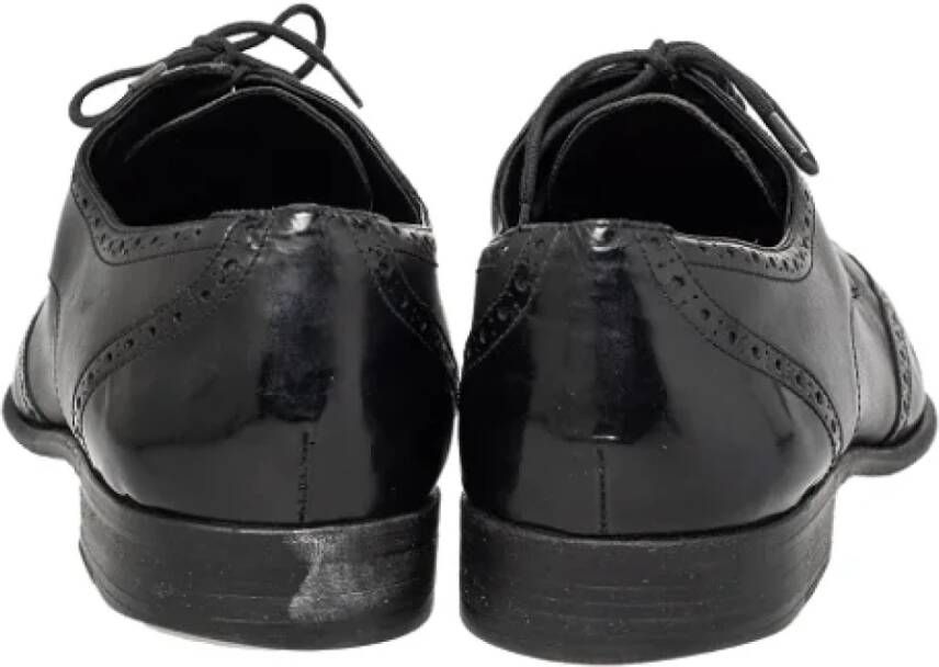 Dolce & Gabbana Pre-owned Leather sneakers Black Dames