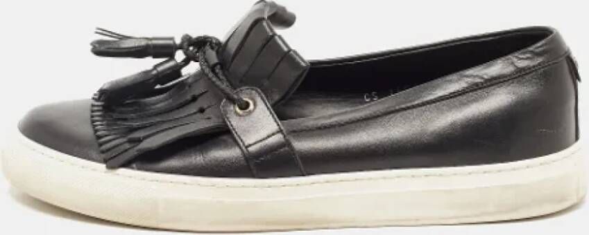 Dolce & Gabbana Pre-owned Leather sneakers Black Dames