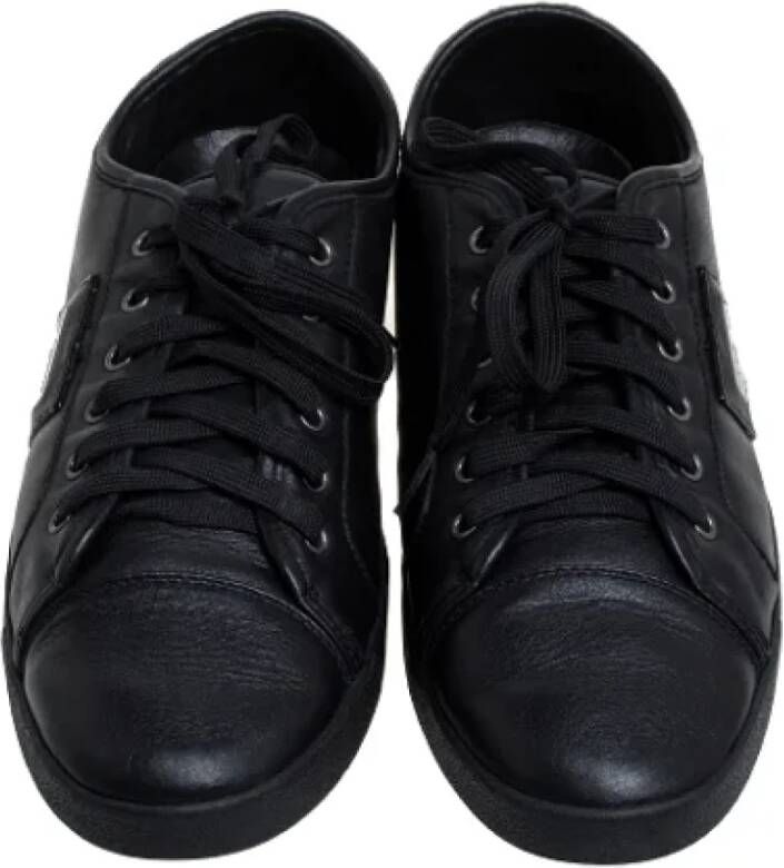 Dolce & Gabbana Pre-owned Leather sneakers Black Dames