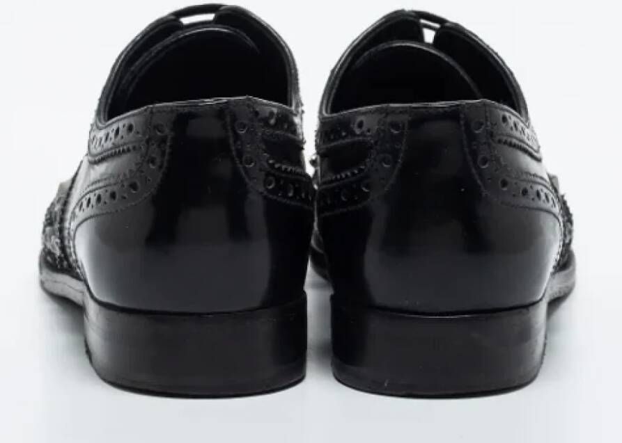 Dolce & Gabbana Pre-owned Leather sneakers Black Dames