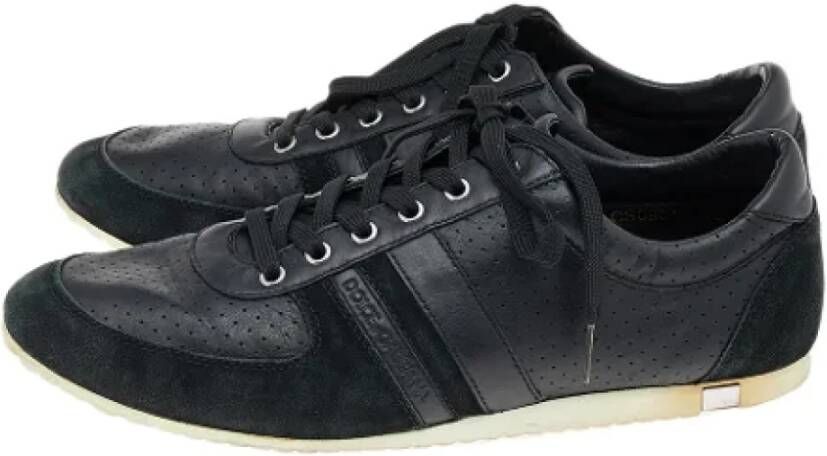 Dolce & Gabbana Pre-owned Leather sneakers Black Dames