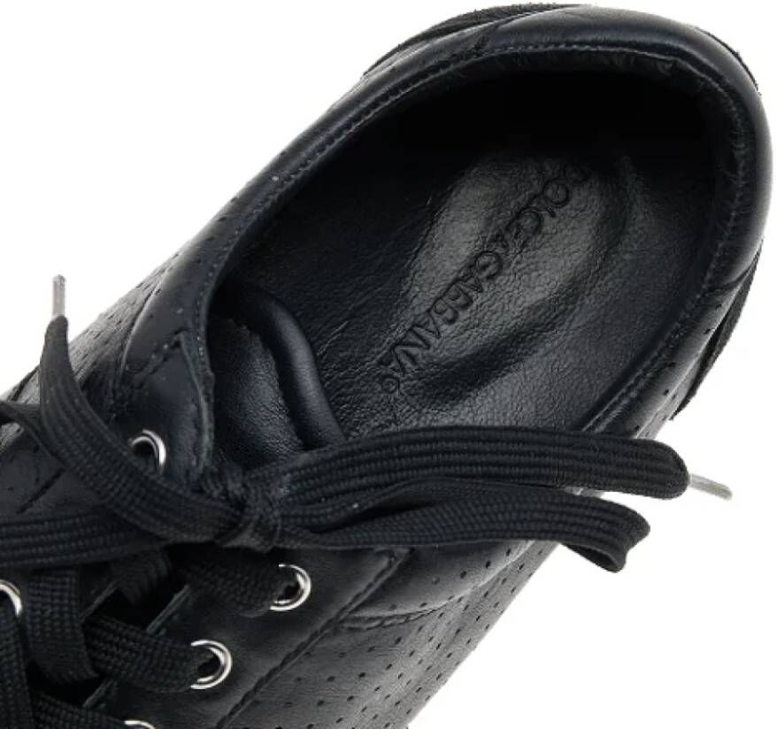 Dolce & Gabbana Pre-owned Leather sneakers Black Dames