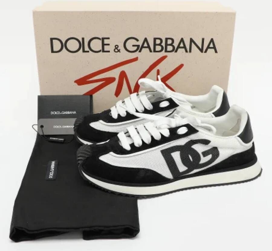 Dolce & Gabbana Pre-owned Leather sneakers Black Dames