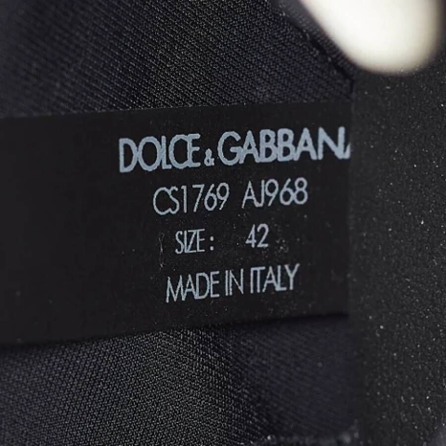 Dolce & Gabbana Pre-owned Leather sneakers Black Heren