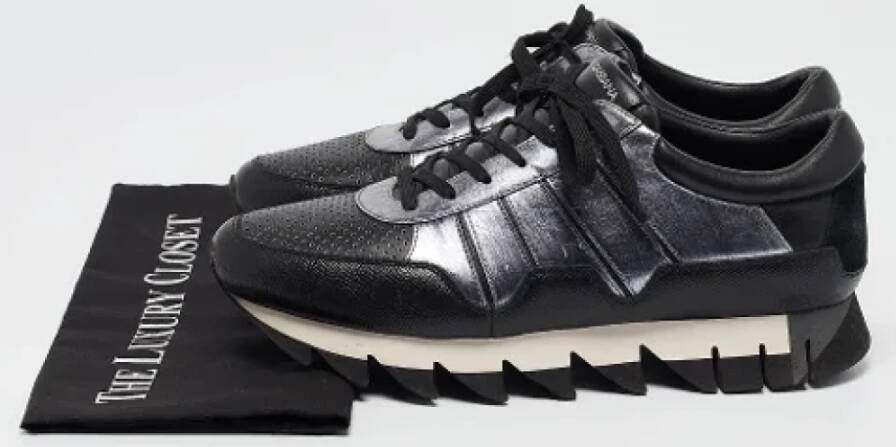 Dolce & Gabbana Pre-owned Leather sneakers Black Heren