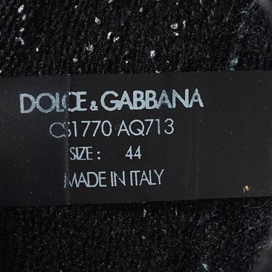 Dolce & Gabbana Pre-owned Leather sneakers Black Heren