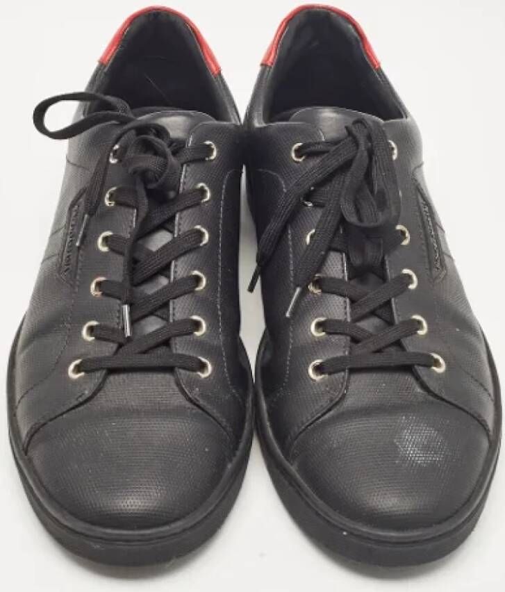 Dolce & Gabbana Pre-owned Leather sneakers Black Heren