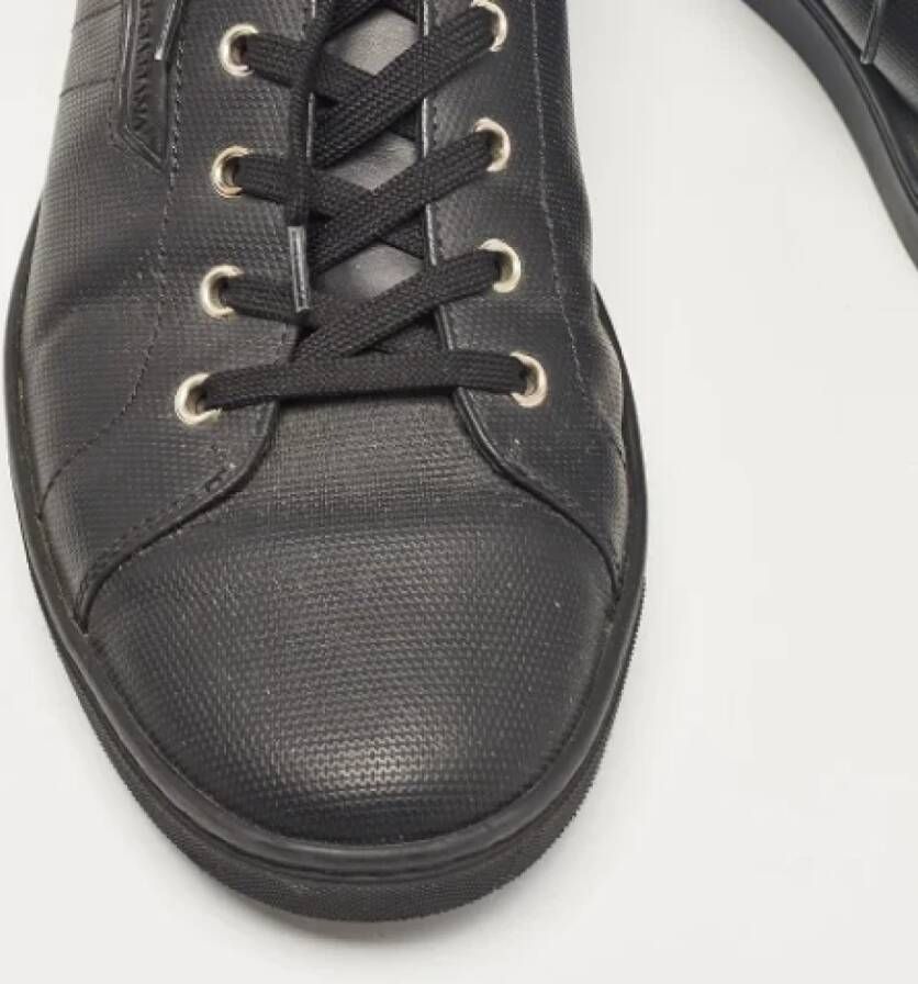 Dolce & Gabbana Pre-owned Leather sneakers Black Heren