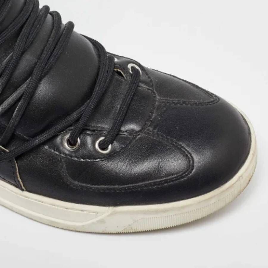 Dolce & Gabbana Pre-owned Leather sneakers Black Heren