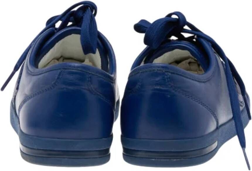 Dolce & Gabbana Pre-owned Leather sneakers Blue Dames