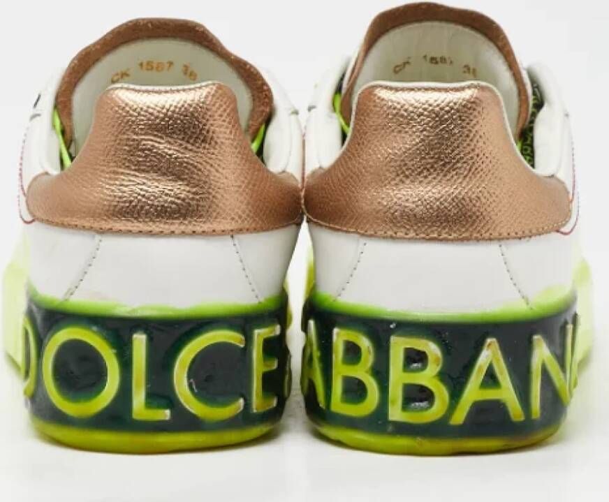 Dolce & Gabbana Pre-owned Leather sneakers Multicolor Dames