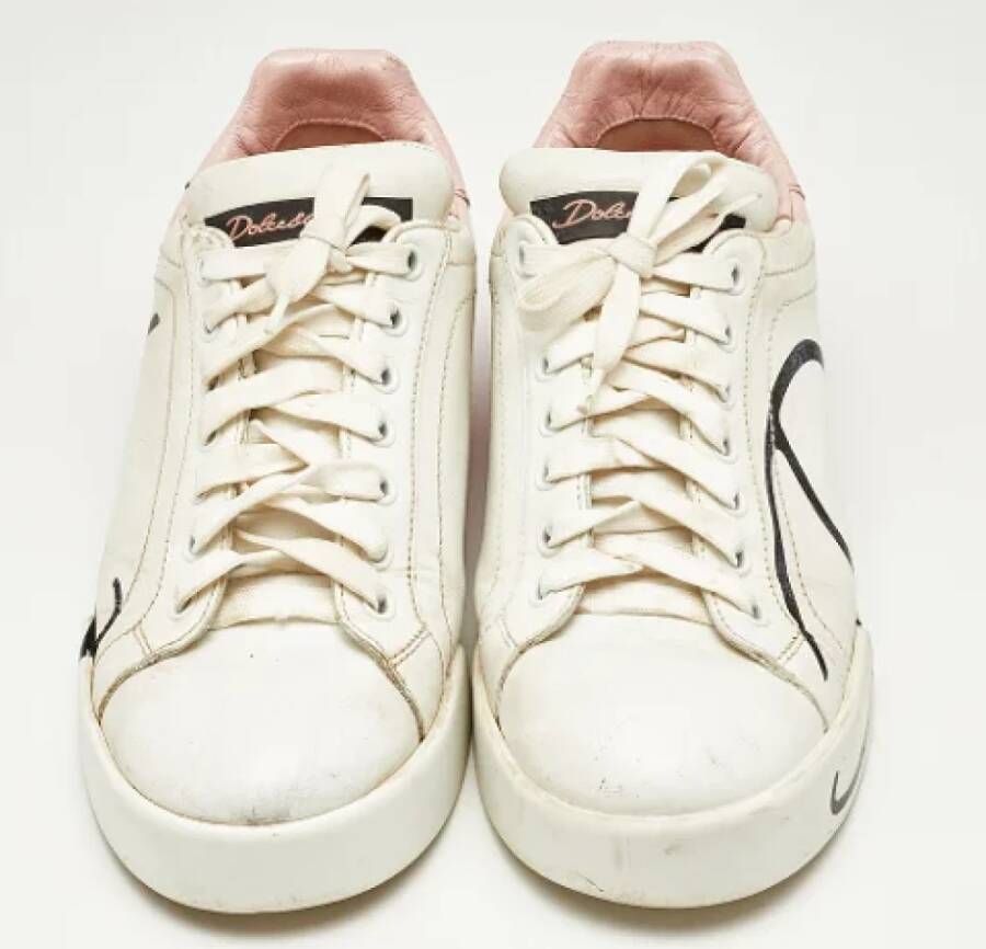 Dolce & Gabbana Pre-owned Leather sneakers Multicolor Dames