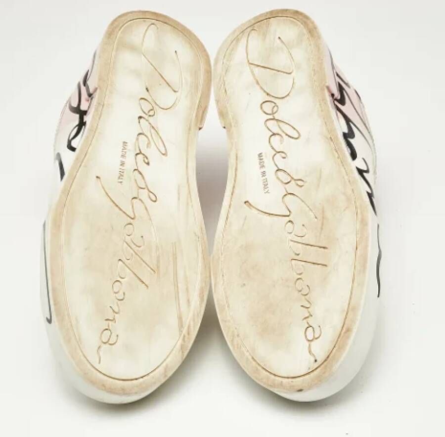 Dolce & Gabbana Pre-owned Leather sneakers Multicolor Dames