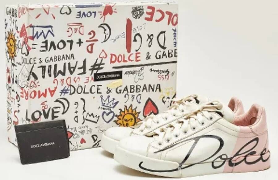 Dolce & Gabbana Pre-owned Leather sneakers Multicolor Dames