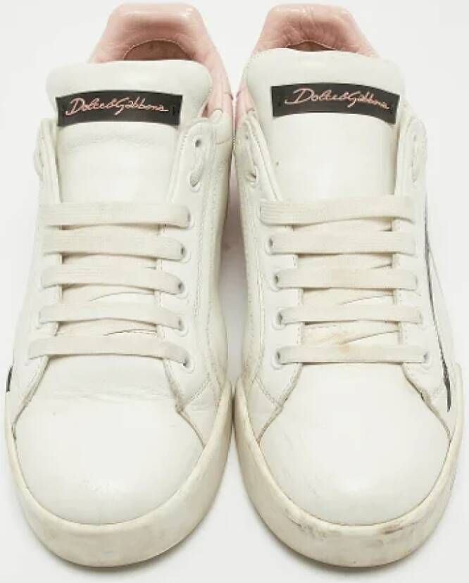 Dolce & Gabbana Pre-owned Leather sneakers Multicolor Dames