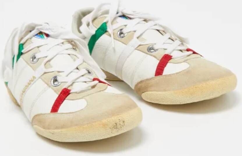 Dolce & Gabbana Pre-owned Leather sneakers Multicolor Heren