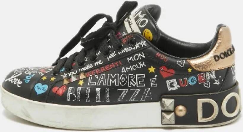 Dolce & Gabbana Pre-owned Leather sneakers Multicolor Dames