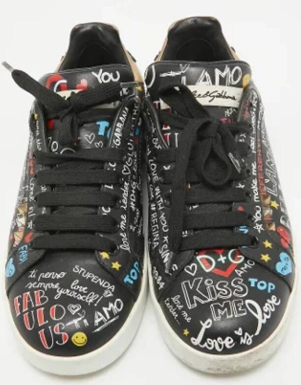 Dolce & Gabbana Pre-owned Leather sneakers Multicolor Dames