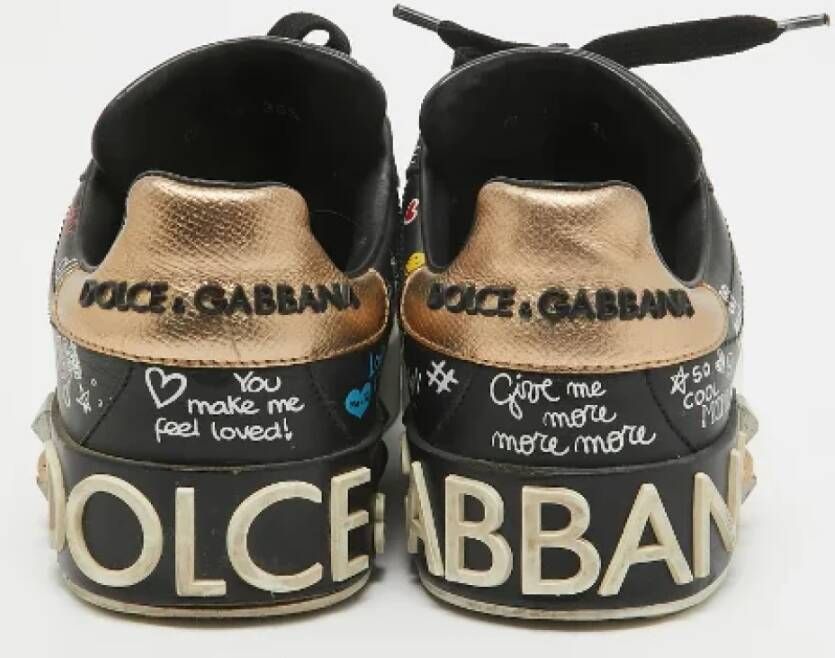 Dolce & Gabbana Pre-owned Leather sneakers Multicolor Dames