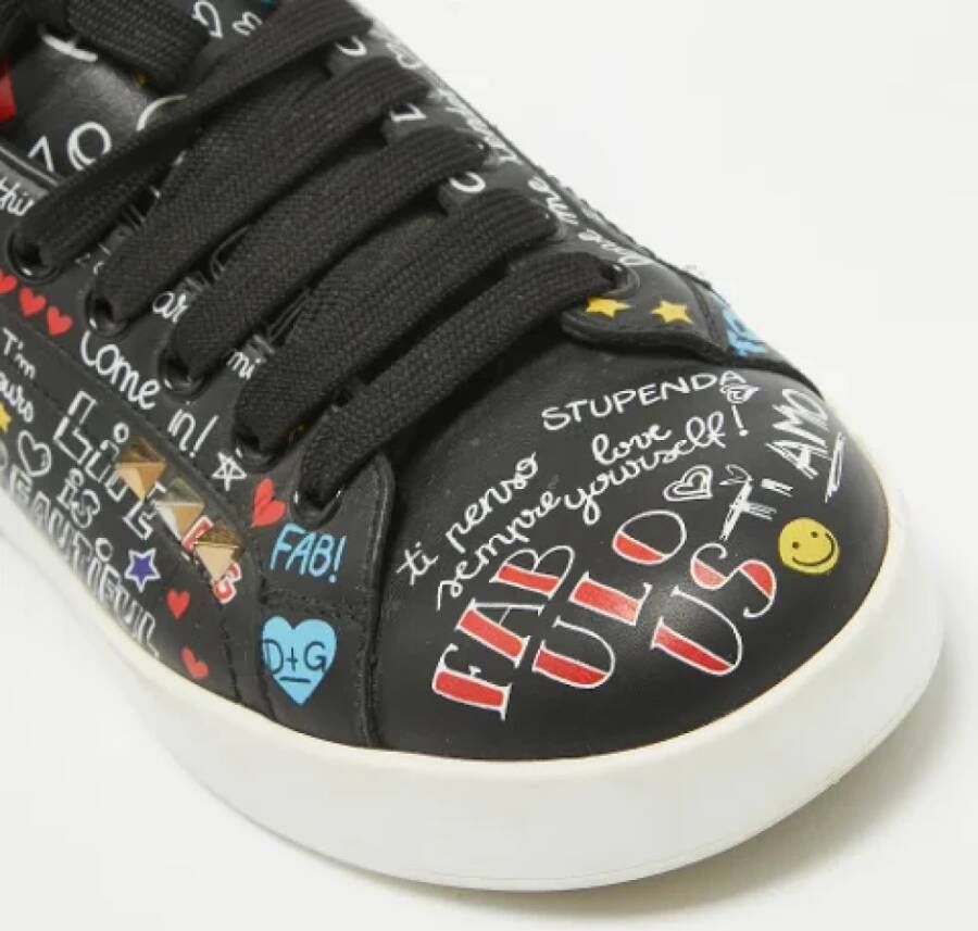 Dolce & Gabbana Pre-owned Leather sneakers Multicolor Dames